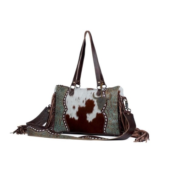 Myra Bag Dangle wangle leather & hairon bag NEW